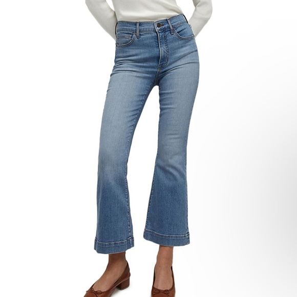 Veronica Beard Carson Ankle Flare Denim Jeans - Picture 9 of 9